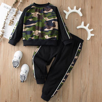 2-piece Camouflage Sweatshirt & Pants for Children - PrettyKid