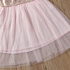 Toddler Girl Sequins Princess Dress Suspenders Tulle Dress & Headband - PrettyKid