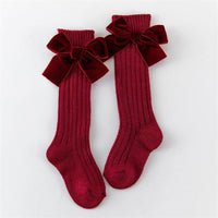 Bowknot Stockings for Toddler Girl - PrettyKid