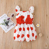 3-24months Baby Onesies 2022 Summer Baby Red Love Bow Baby Clothes Romper - PrettyKid