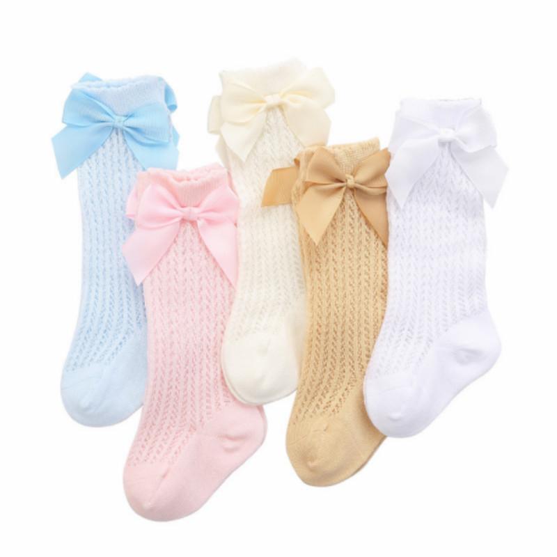 Bowknot Baby Knee-High Stockings - PrettyKid