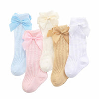 Bowknot Baby Knee-High Stockings - PrettyKid