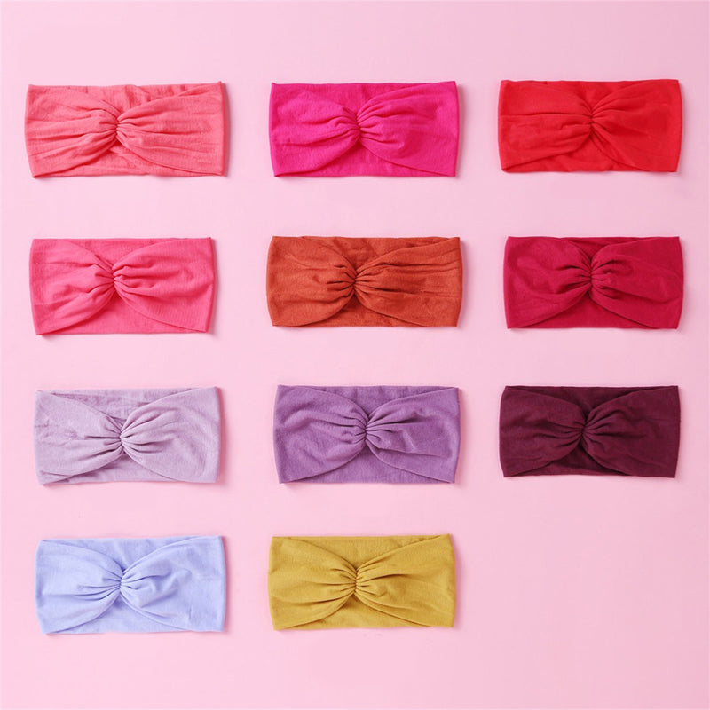 Wholesale Children's Solid Color Folds Hairband in Bulk - PrettyKid