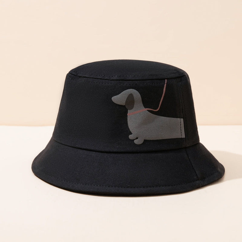 Cartoon Animal Dog Pattern Shade Breathable Wholesale Fisherman Hat - PrettyKid