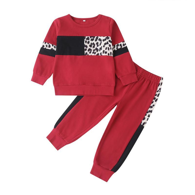 2-piece Leopard Sweatshirts & Leopard Pants for Toddler Girl - PrettyKid