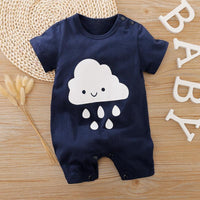 Moon Clouds Pattern Bodysuit for Baby Wholesale children's clothing - PrettyKid