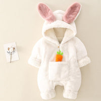 Carrot Pattern Extra Thick Jumpsuit for Baby - PrettyKid