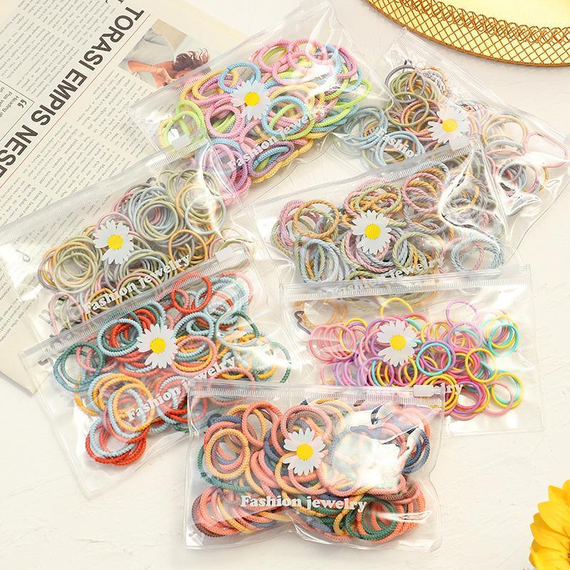 100-piece Colorful Hair rope Children's Clothing - PrettyKid