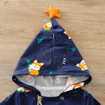 Fox Pattern Hooded Jumpsuitfor Baby Boy - PrettyKid