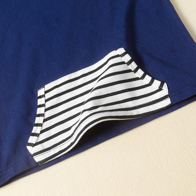2-piece Stripes Pattern T-shirt & Shorts for Children Boy - PrettyKid