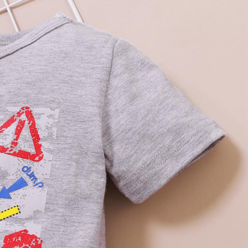 Baby Boy Truck Pattern T-shirt & Shorts Children's Clothing - PrettyKid