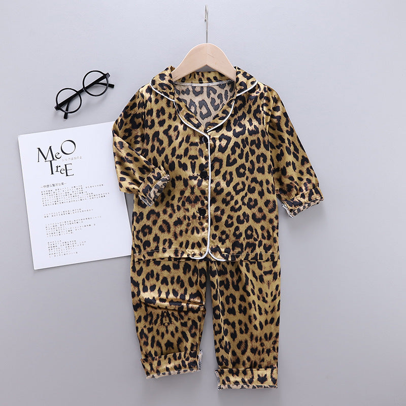 Bear Dinosaur Leopard Print Pajamas Sets Wholesale Toddler Clothing - PrettyKid
