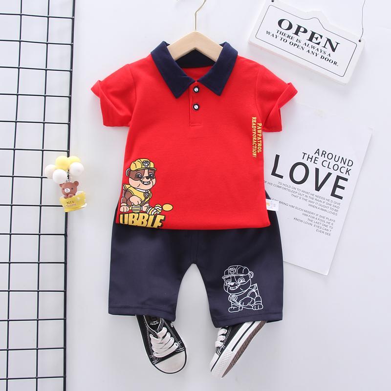 Toddler Boy Polo T-shirt & Shorts Wholesale Children's Clothing - PrettyKid