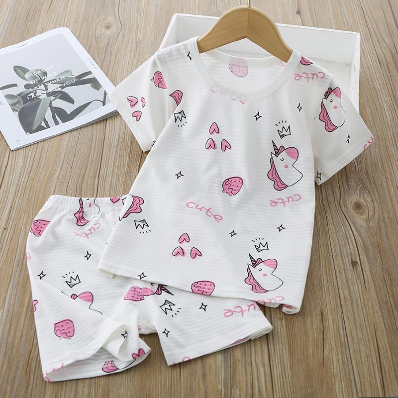 Grow Boy Peach Print Pajamas Sets - PrettyKid