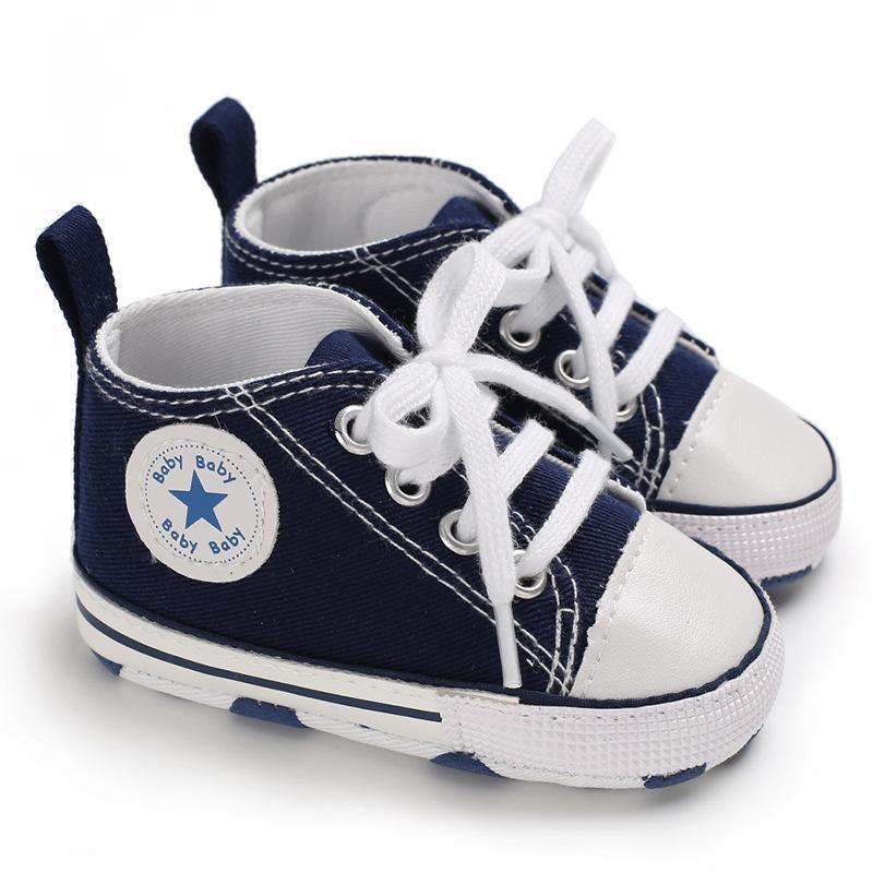 Baby/Toddler 's Orange Dotted Canvas Shoes Children's clothing wholesale - PrettyKid