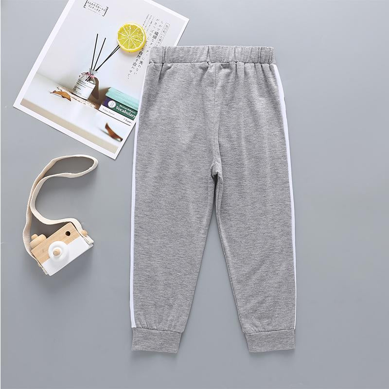 Boys Letter Print Constrast Track Pants - PrettyKid