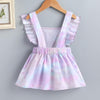 Baby Girl Dress Flying Sleeve Suspender Dress - PrettyKid