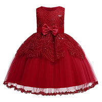 Little Girl Prom Princess Dress Girl Catwalk Performance Dress - PrettyKid