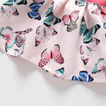 Girl Sleeveless Butterfly Print Dress - PrettyKid