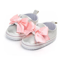 Bow Velcro soft sole baby shoe - PrettyKid