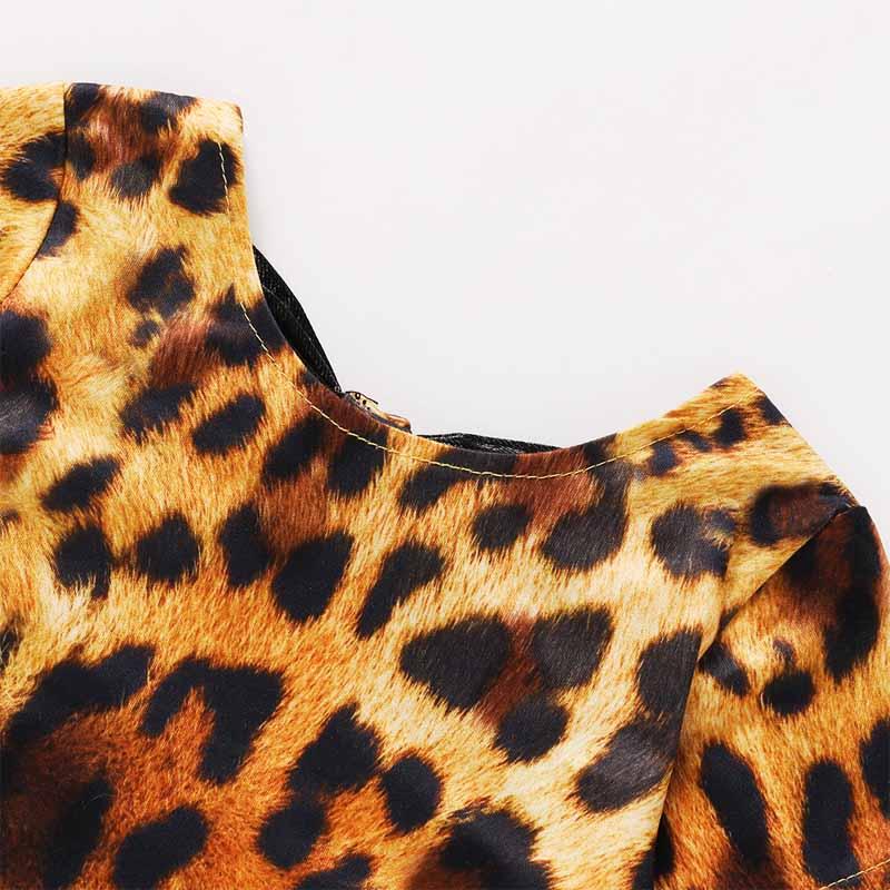 Leopard Pattern Bodysuit for Baby Girl Wholesale children's clothing - PrettyKid
