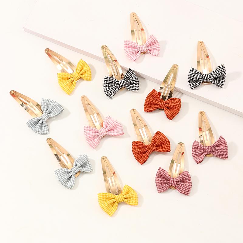 12-pieces Cute Bow Hair clip For Toddler Girls - PrettyKid