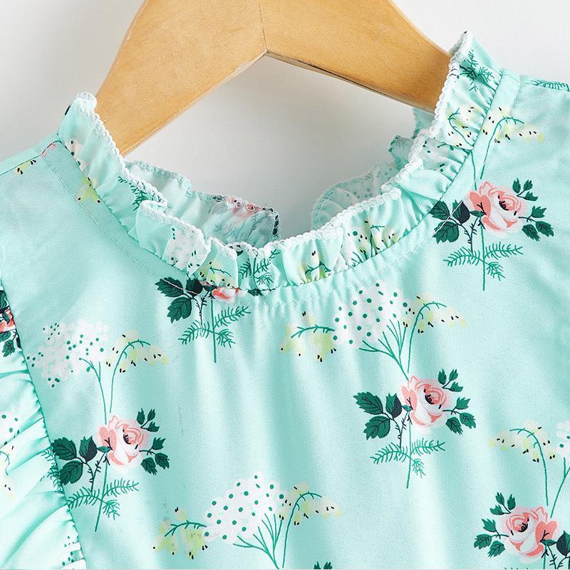 Toddler Girl Ruffle Floral Dress - PrettyKid