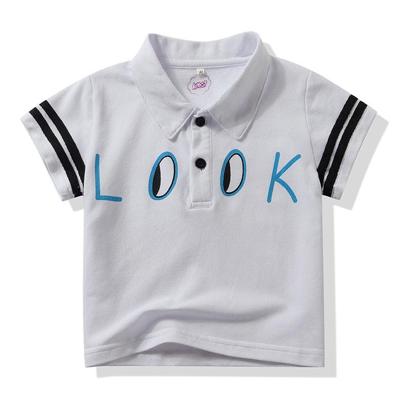 9months-5years Toddler Boy T-Shirt Summer Children Clothing Short Sleeve Boys Lapel POLO Shirt - PrettyKid