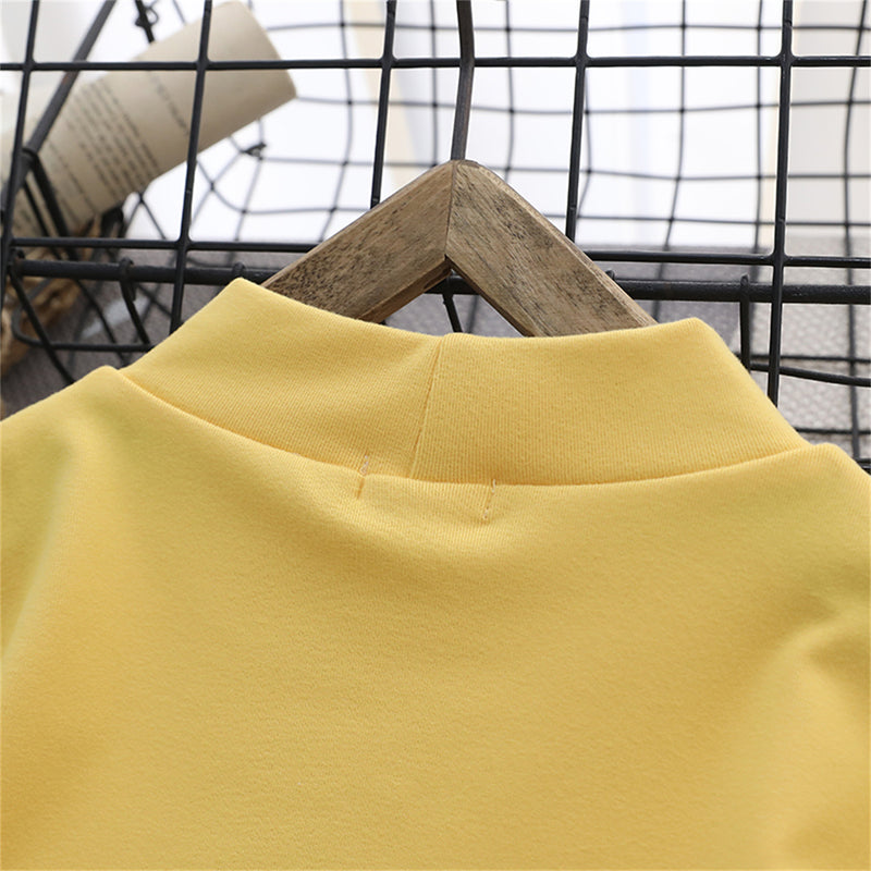 Wholesale Kid Solid Color Long Sleeve T-shirt in Bulk - PrettyKid