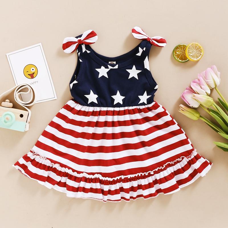 Toddler Girl Independence Day Cami Dress - PrettyKid