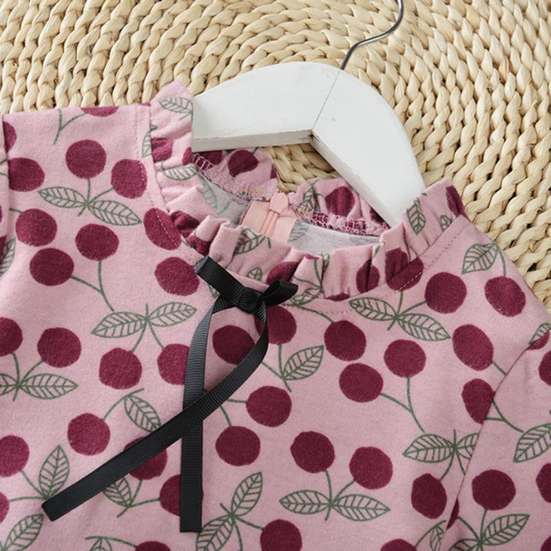 Ruffle Flower Pattern Dress for Toddler Girl - PrettyKid