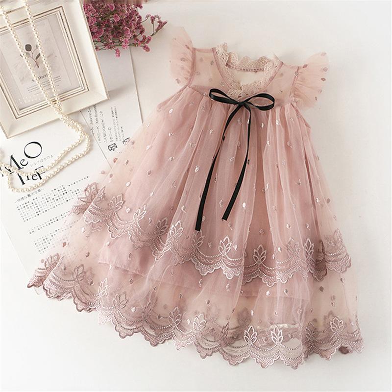 Embroidered Tulle Dress for Toddler Girl - PrettyKid