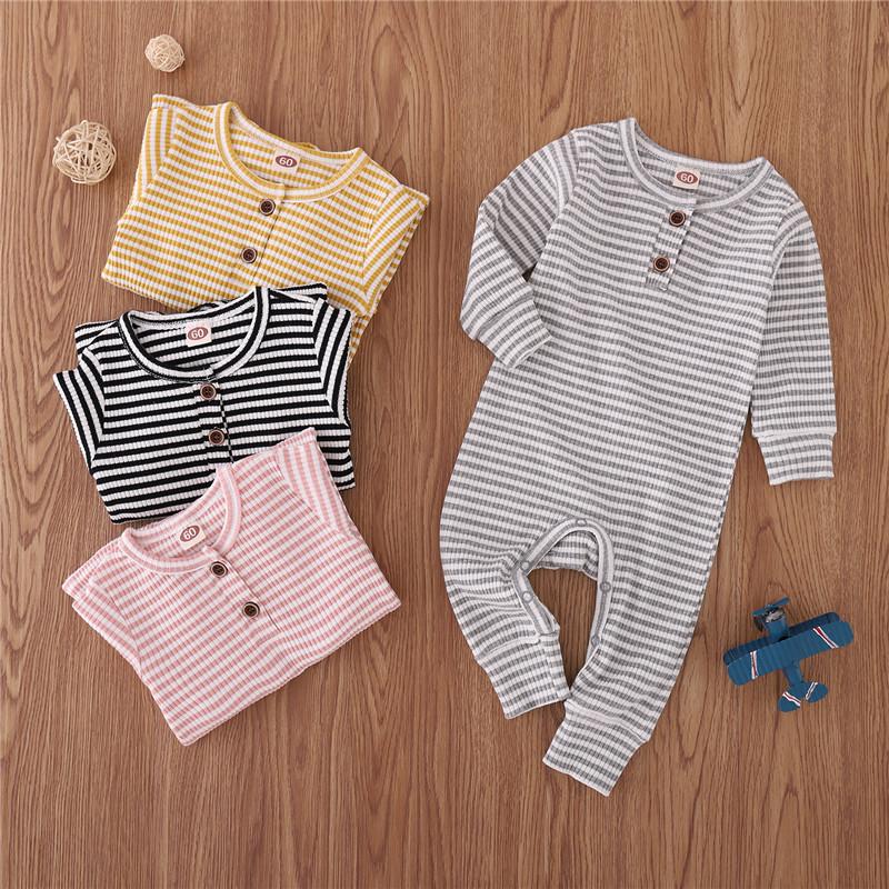 Striped Jumpsuit for Baby Wholesale children's clothing - PrettyKid