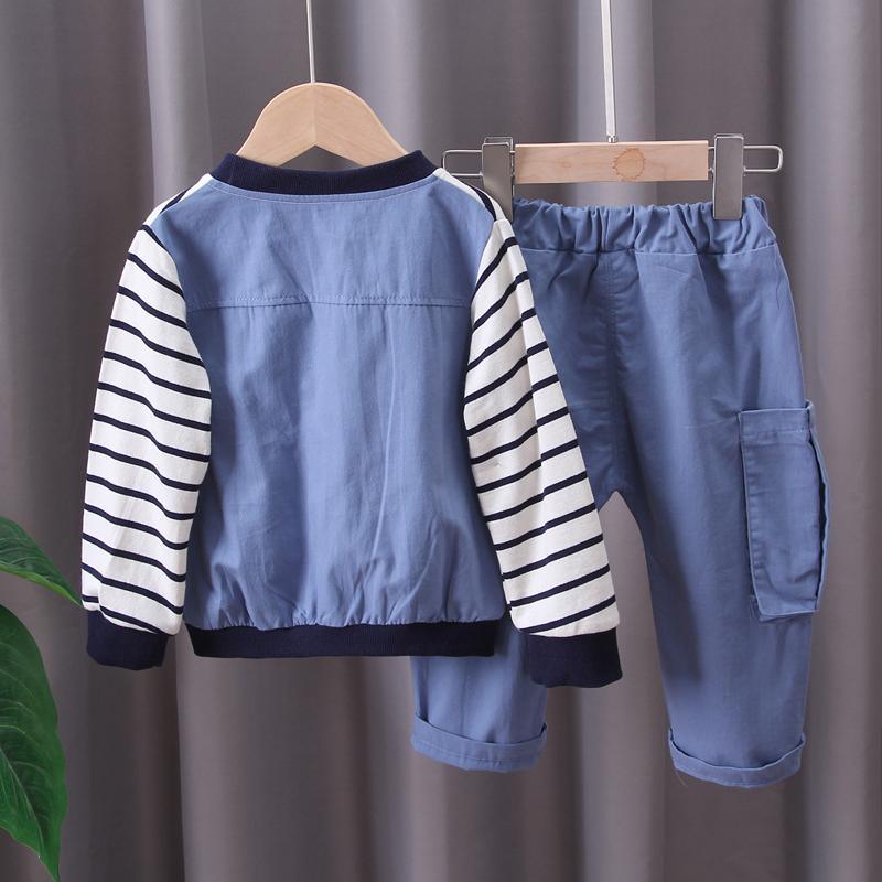 2-piece Stripes Coat & Pants for Children Boy - PrettyKid