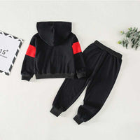 2-piece Letter Pattern Hoodie & Pants for Children - PrettyKid