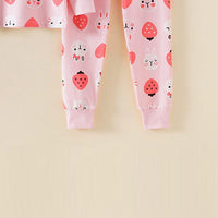 2-piece Cartoon Pattern Pajamas Sets for Girl - PrettyKid