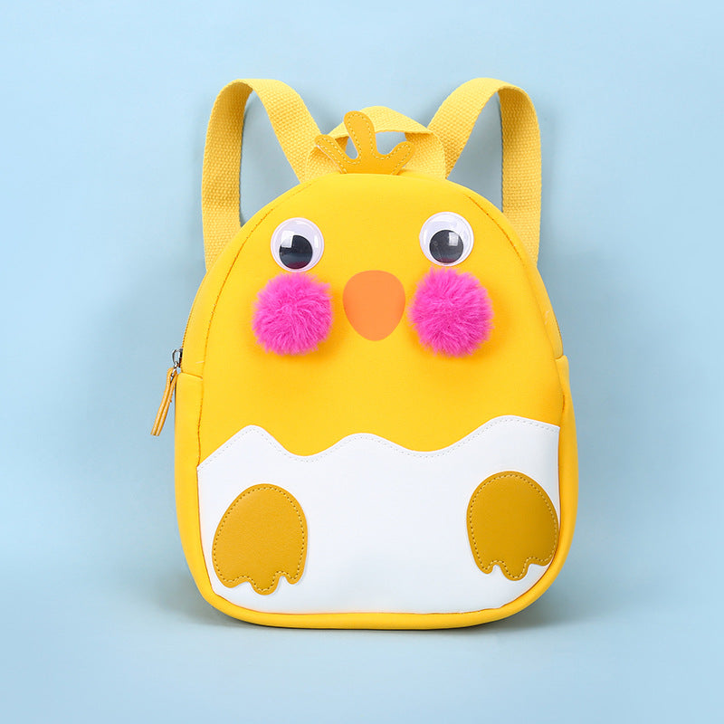 Color Matching Cartoon Cute Plush Chick Wholesale Backpack - PrettyKid