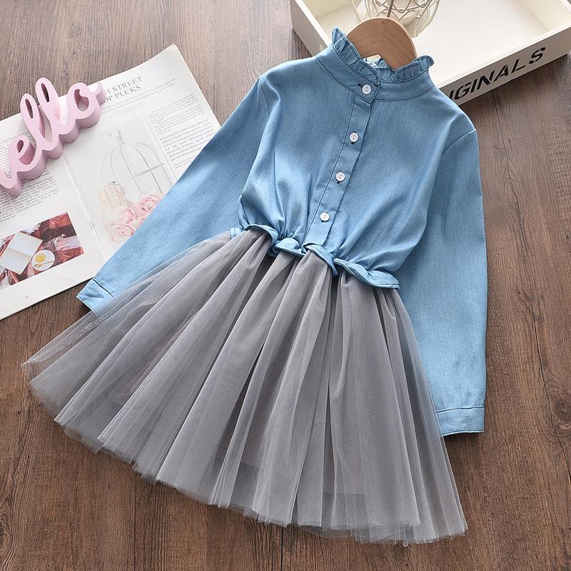 Color-block Patchwork Tulle Dress for Toddler Girl - PrettyKid