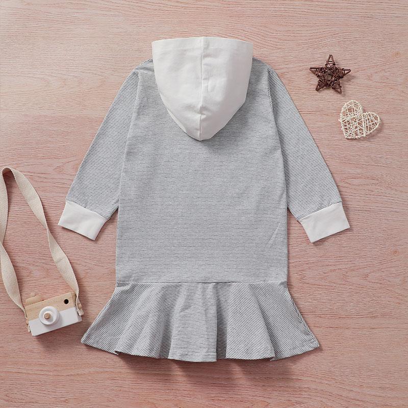 Letter Pattern Dress for Toddler Girl - PrettyKid