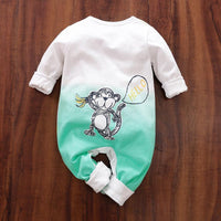 Baby's Jumpsuit with Cartoon Animals Patterns - PrettyKid