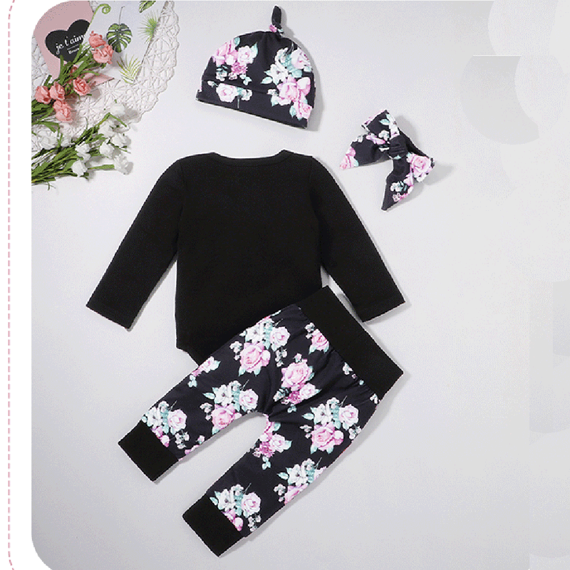 Baby Girls 3-Piece Little Sister Floral Printed Sets Baby Clothes Warehouse - PrettyKid