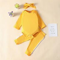 Baby Girls 3-Piece Long Sleeve Tracksuit Baby Clothing Cheap Wholesale - PrettyKid