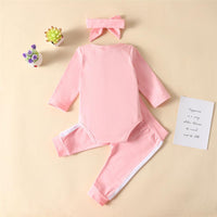 Baby Girls 3-Piece Long Sleeve Tracksuit Baby Clothing Cheap Wholesale - PrettyKid