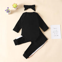 Baby Girls 3-Piece Long Sleeve Tracksuit Baby Clothing Cheap Wholesale - PrettyKid