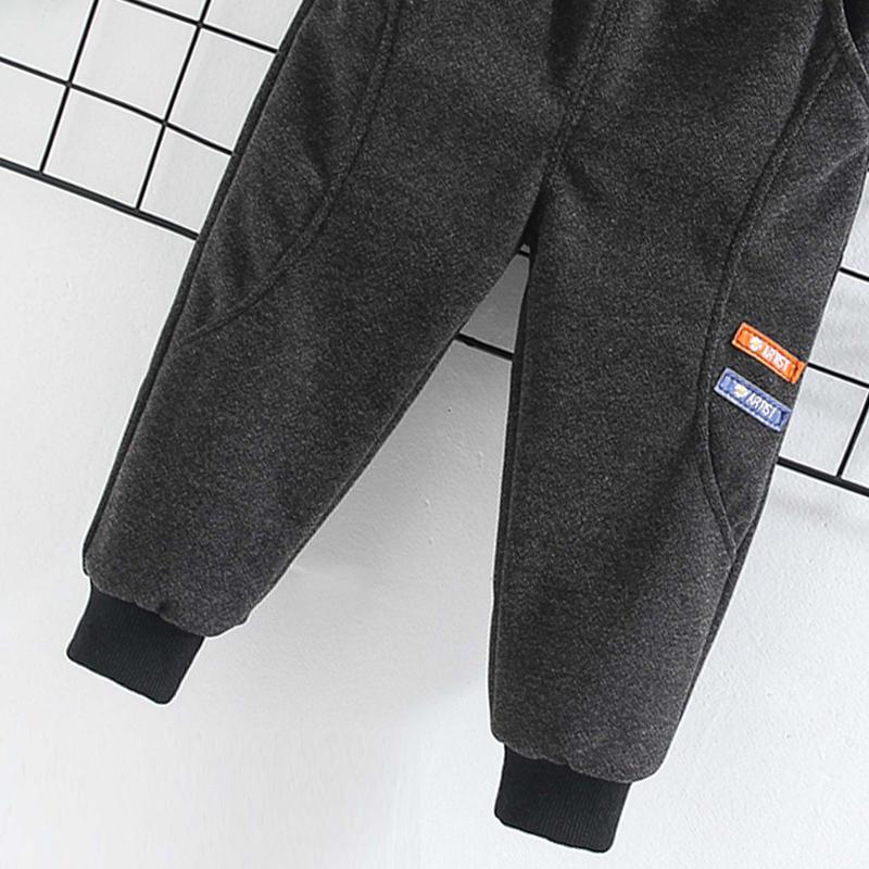 Solid Letter Knit Pants for Children Boy - PrettyKid