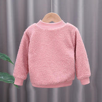 Bear Pattern Fleece-lined Sweatshirt for Children Boy - PrettyKid