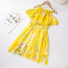Toddler Girl Floral Pattern Summer Dress Wholesale Children's Clothing - PrettyKid