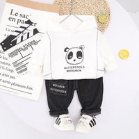 2-piece Panda Pattern Hoodie & Pants for Children Boy - PrettyKid