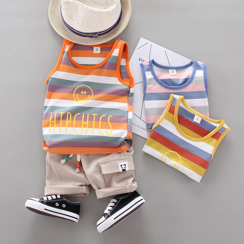 Strip Tank Top and Shorts Set - PrettyKid