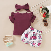 3-piece T-shirt & Shorts & Headband for Toddler Girl - PrettyKid